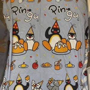 Vintage Pingu Penguin Twin Size Duvet Cover Blanket Cover READ