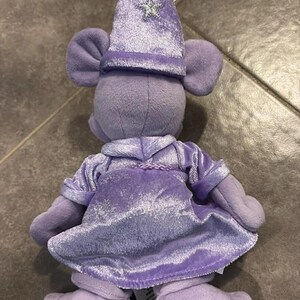 Disney Mickey Mouse Violet Purple Sorcerer Plush Toy 12 inch image 2