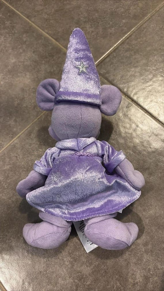 Disney Mickey Mouse Violet Purple Sorcerer Plush Toy 12 Inch - Etsy