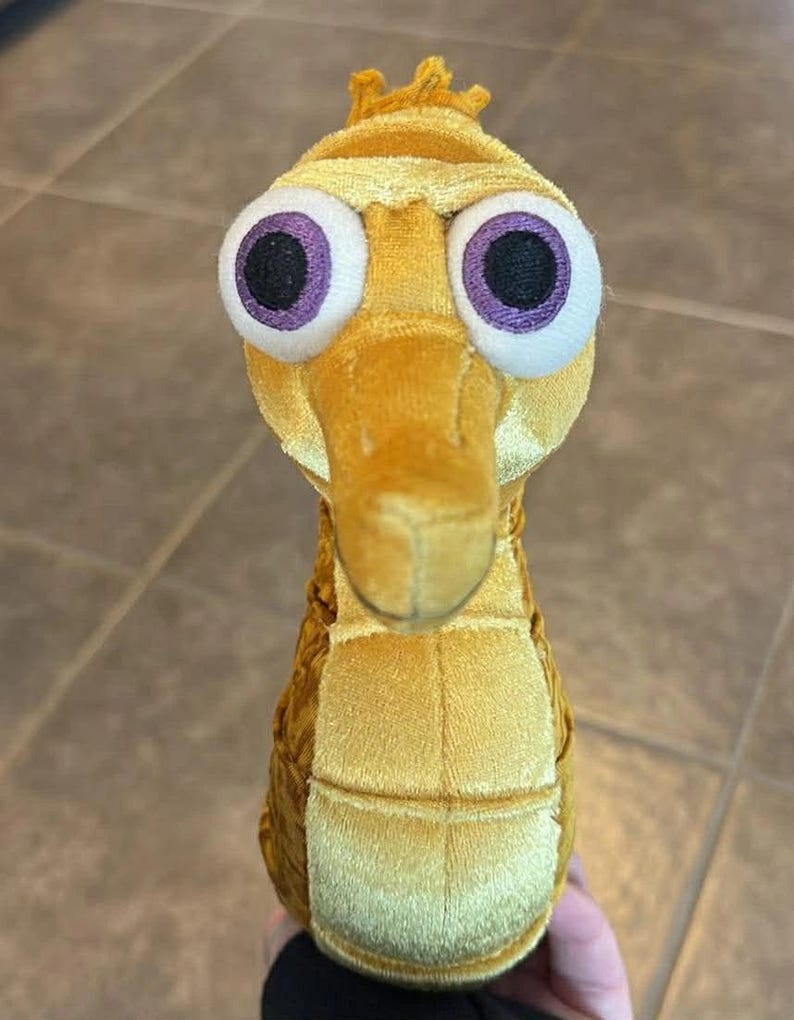 Sheldon Finding Nemo Seahorse Walt Disney Store Stuffed Animal 10 Inch ...