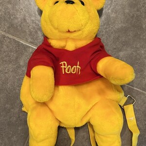 1990s Disney Plush Backpack Winnie The Pooh 15”