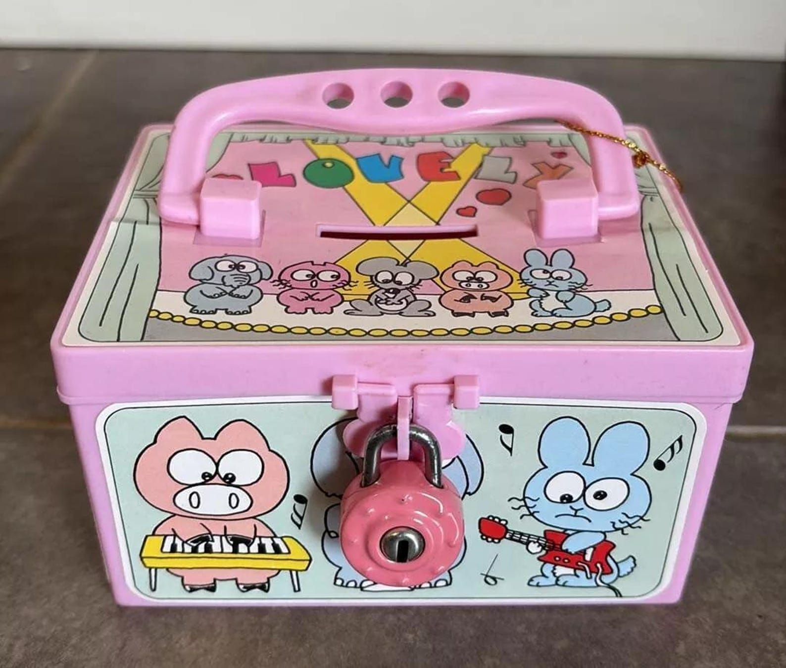Pink Coin Boxes Vintage Lovely Pink Plastic Coin Box Bank 4 Inch Long W/lock & Key - Etsy