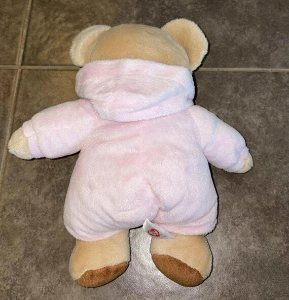 TY Pluffies Love to Baby Bear Teddy Rosa Beige Marrone Pigiama