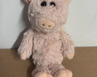 Ty Attic Treasures Otis Pig Plush Stuffed Animal Pink 8"