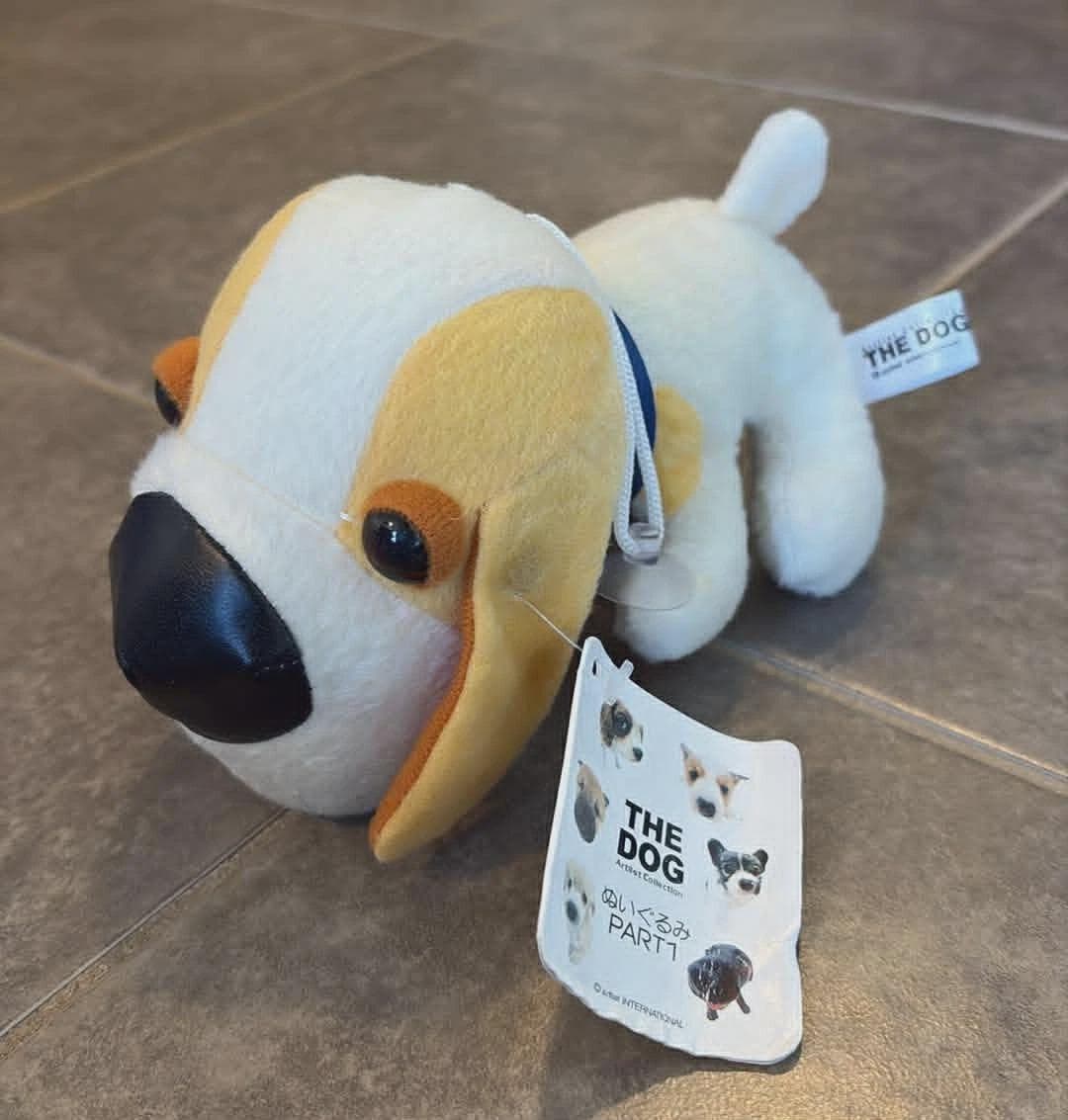 The DOG Artlist Collection White and Tan Long Ear Dog Plush Dog 7