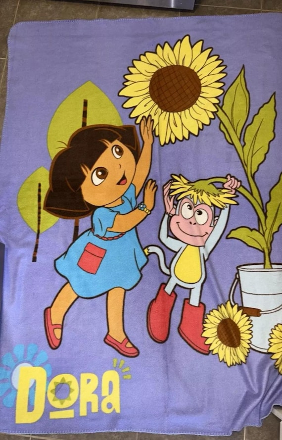 Dora the Explorer and Boots Purple Sunflower Blanket 60x50 Inch - Etsy