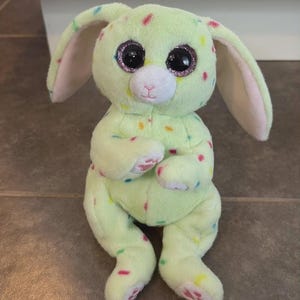 Ty Beanie Baby Bellies - Fern den gröna påskharen 15 cm bild 1