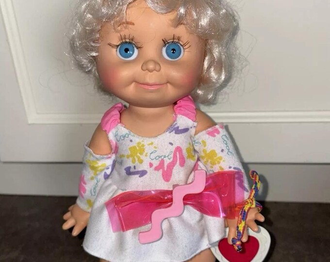 Galoob 1990 Baby Face Doll so Sweet Sandi Blonde Hair Doll 13” Face #1 ...