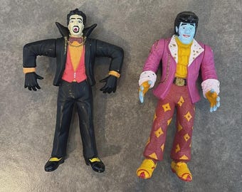 1997 Bandai Big Bad Beetleborgs FLABBER and Count Fangula Figures