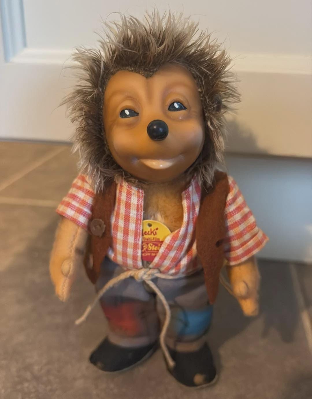 1950年代 シュタイフ社製 メッキー ハリネズミのぬいぐるみ人形 7