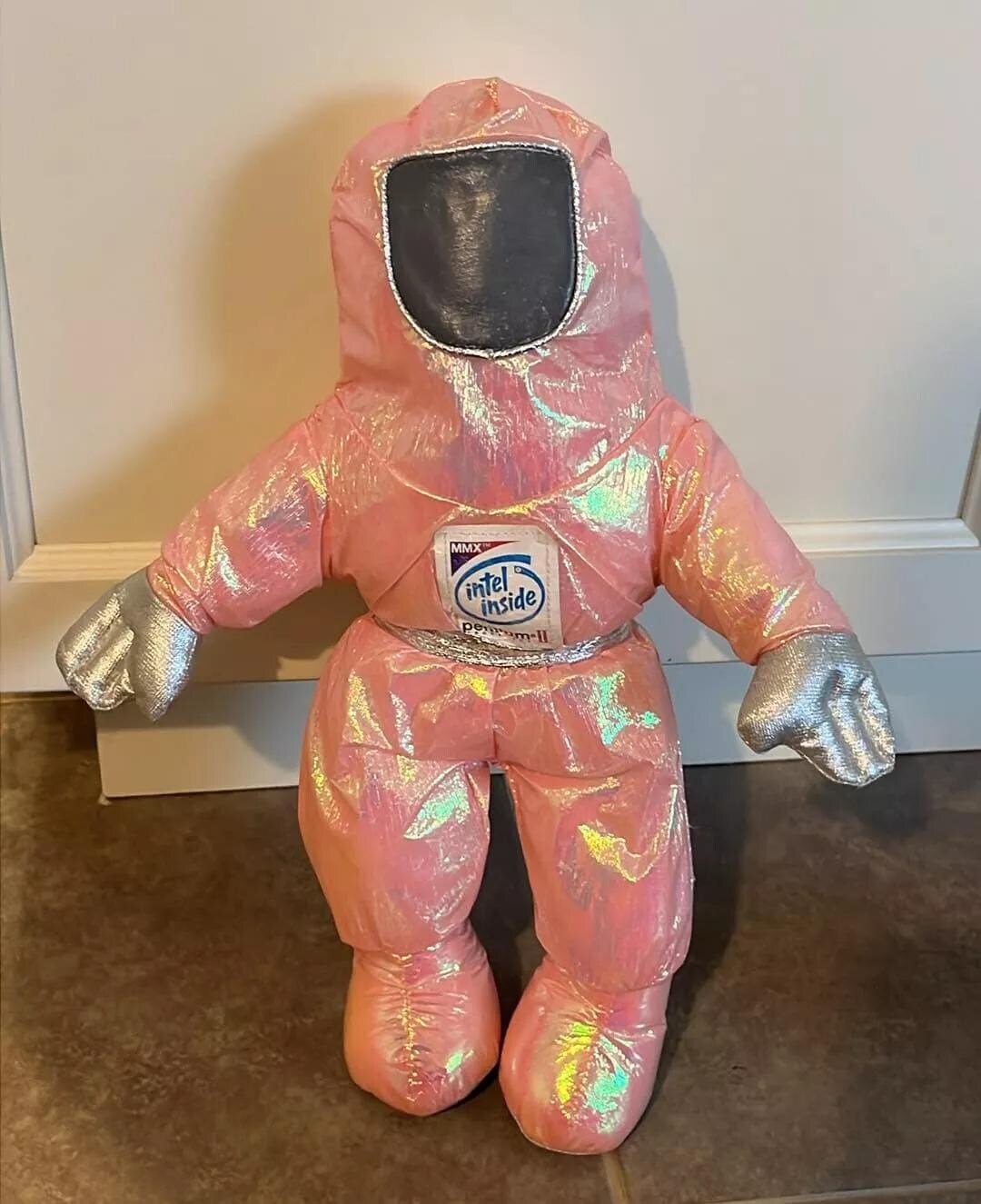 Vintage 1997 Intel Pentium II MMX Bunny People Doll Pink