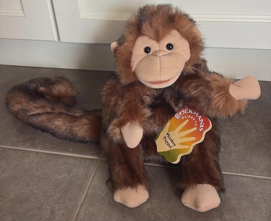 Folkmanis monkey puppet - Etsy 日本