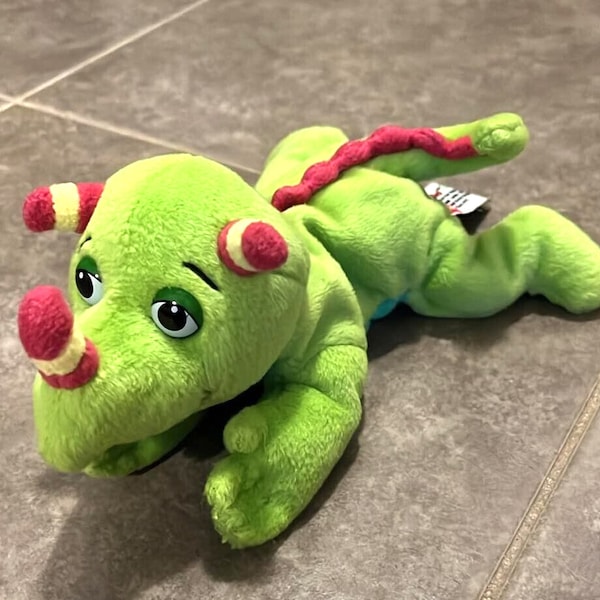 1997 Scholastic Magic School Bus Side Kicks Liz the Lizard 8" Plush