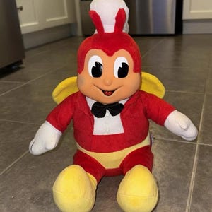 Jollibee クッション型マスコット キーホルダー付き Jollibee クッション型マスコット キーホルダー付き