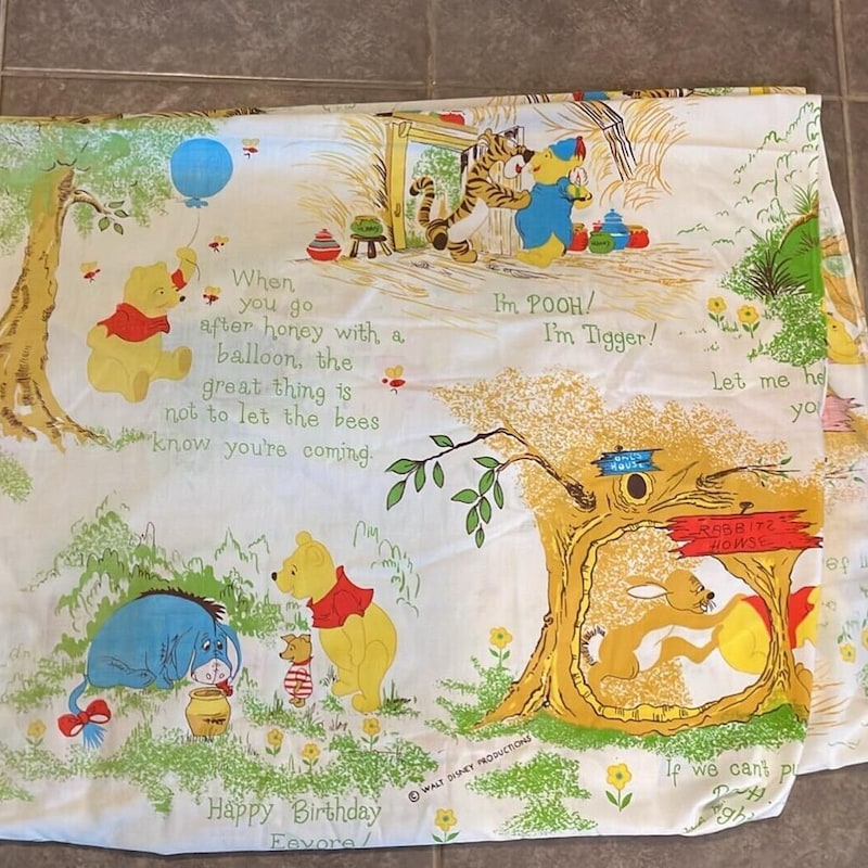 Winnie the Pooh Fitted Sheet - Etsy
