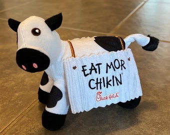 Chick-fil-a Cow 5”inch Plush Eat Mor Chikin Eat More Chicken Promo Promotional