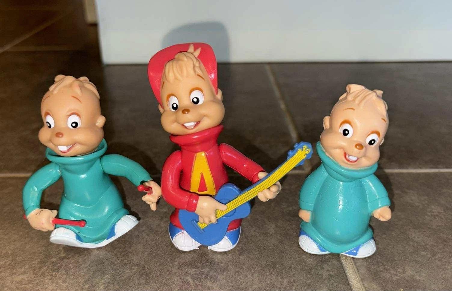 1990 KFC Alvin and the Chipmunks PVC Vinyl Toys Cartoon Character