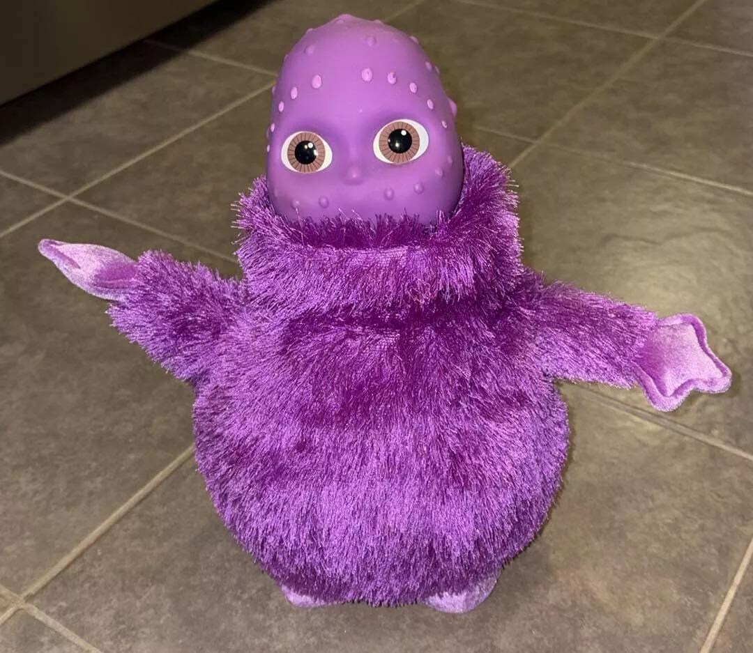 2004 Dance Along Boohbah Purple Zumbah Musical Plush Toy Sings Hasbro 