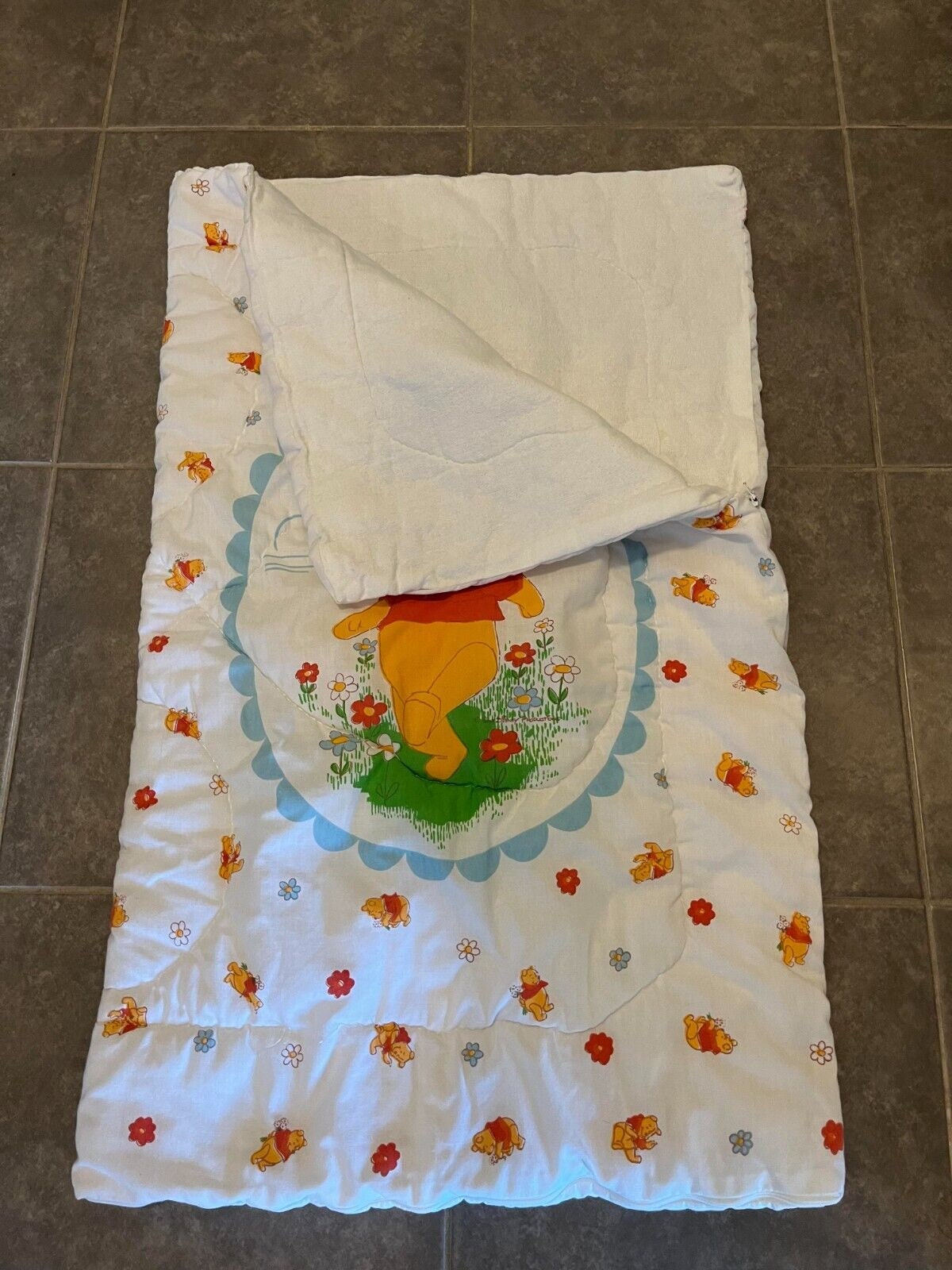 Vintage Sears Winnie the Pooh Baby Blanket Zip Up Etsy Canada