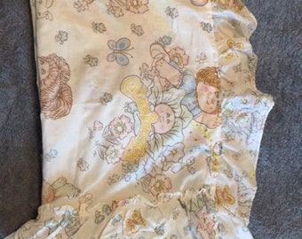 1980s Cabbage Patch Kids Crib Skirt Baby Bedding