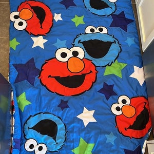 Sesame Street Awesome Buds Elmo Cookie Monster Toddler Blanket