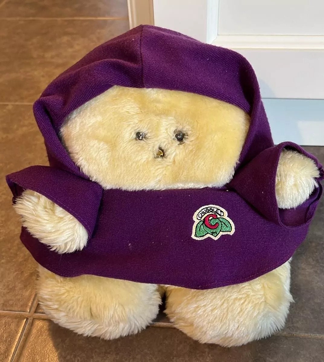 ぬいぐるみ Chubbles Plush Vintage 1980s Chubbles Chootles Plush Toy Animal Purple No