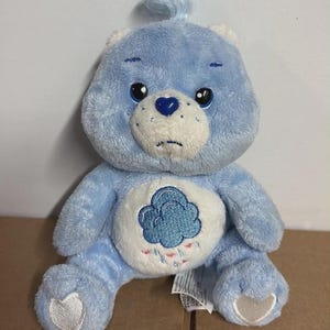 Peluche de oso gruñón de la colección Care Bears de Carlton Cards, 2002, 7 pulgadas.