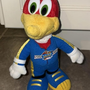 1999 Woody Wood Pecker Team Woody Plush Toy 8 inch image 1