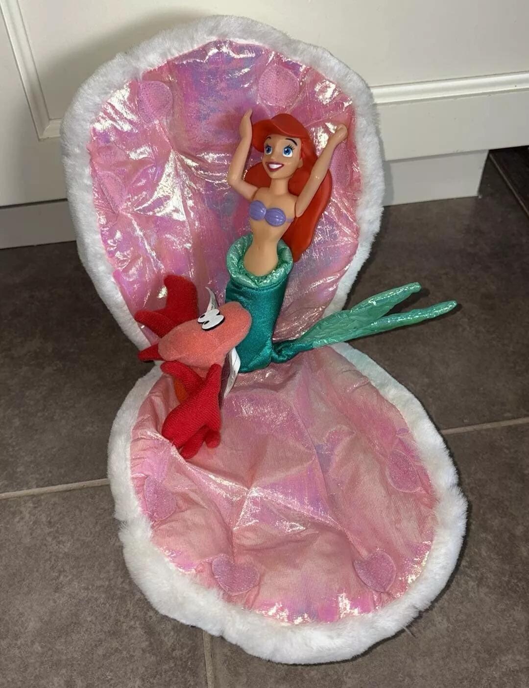 Vintage the Little Mermaid Clam Shell Ariel Hand Puppet Zellers - Etsy
