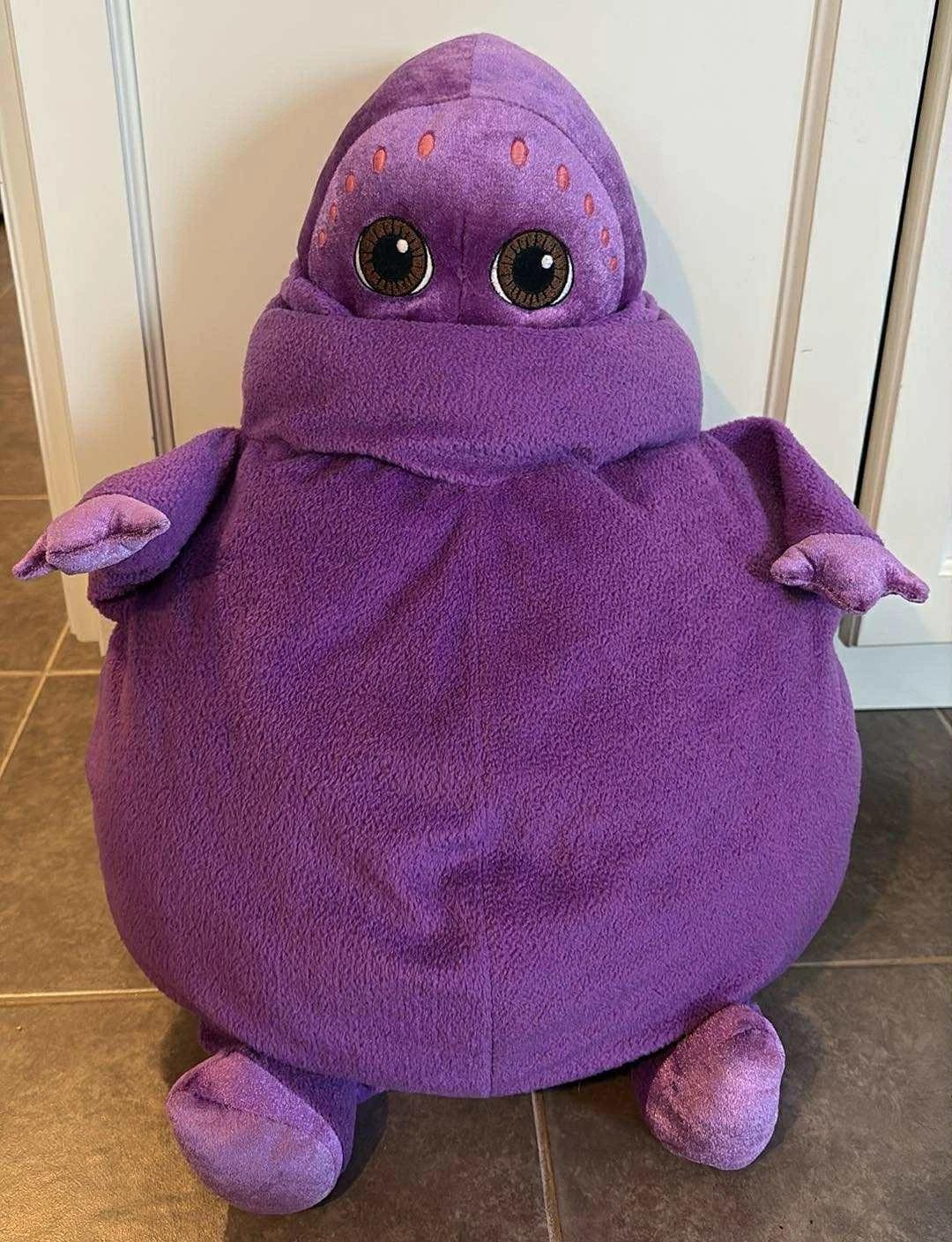 Vintage 2004 Giant Boohbah Zumbah Purple Plush Pillow 25