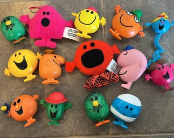 Mr Men and Little Miss action figure and plush lot 14 included