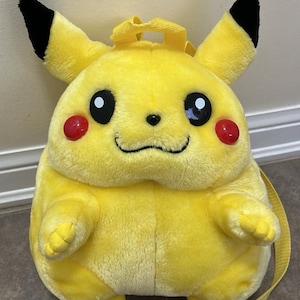 Vintage 1999 Pokemon Pikachu Backpack Fat 12
