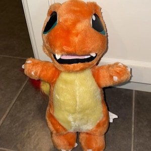 1999 Nintendo Play By Play Charmander Plush Pokemon Stuffed Animal 12 inch