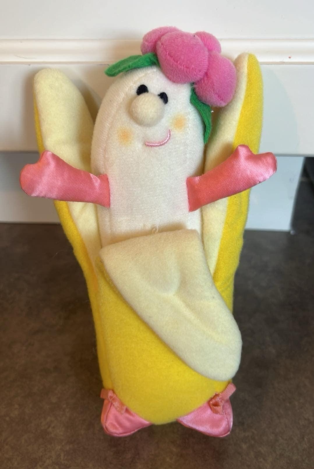 Mr Banana Brain Plush Mario Kart Banana Peel Plush Pencase