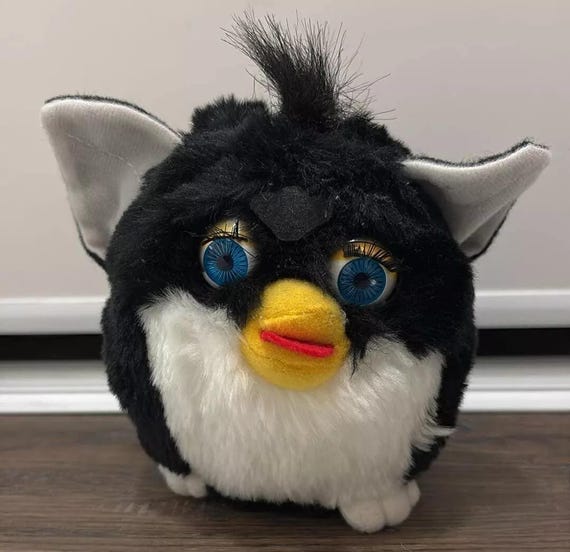 Vintage Furby Plush Toy With Sleep Eyes Rare 6