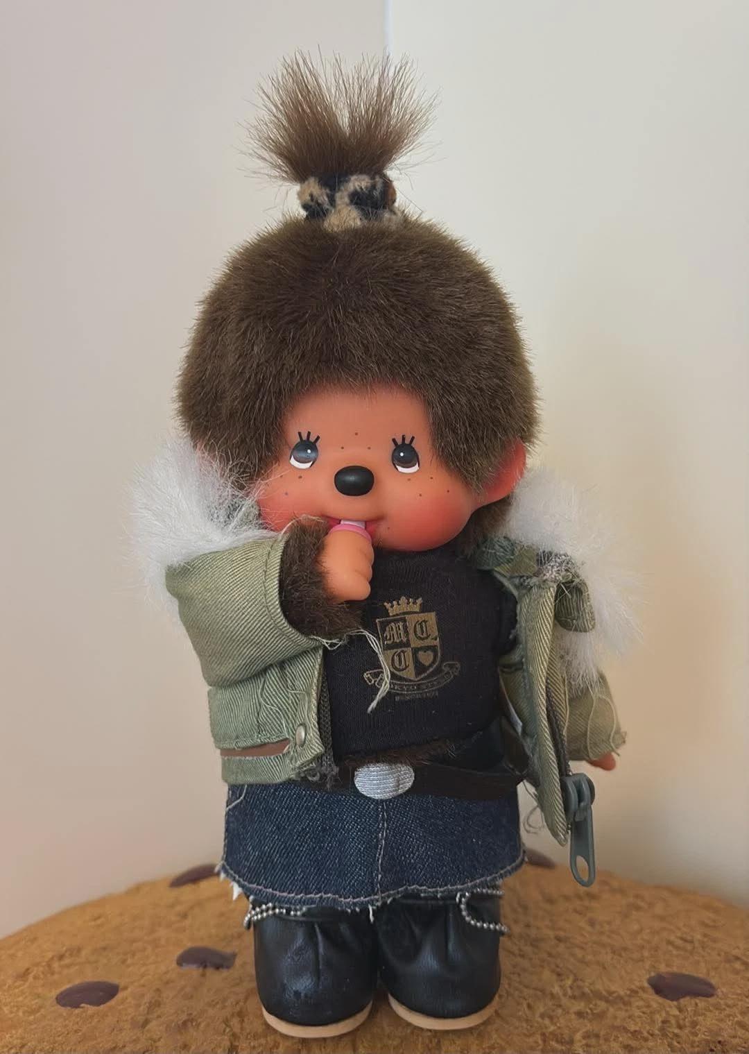 Sekiguchi Monchhichi Tokyo Fashion Plush Jacket Denim Bag READ - Etsy