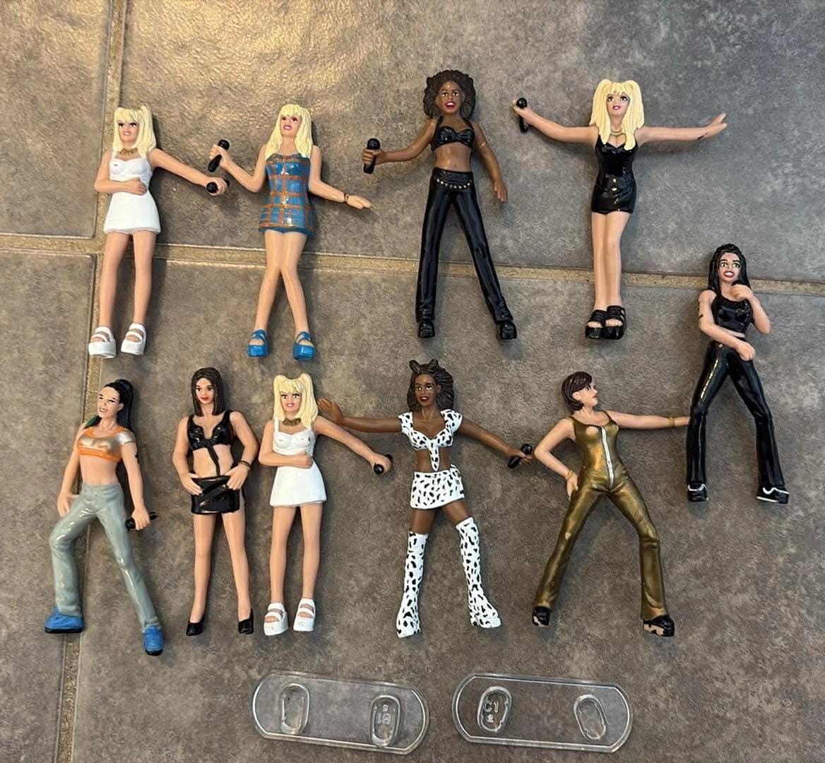 1998 Spice Girls Figures Toymax White Dress Microphone 3” Toys 10
