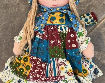 1970er Jahre Vintage Holly Hobbie Rag Doll Knickerbocker 8" LESEN!!