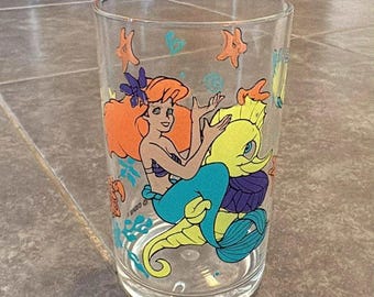 Vintage Disney De kleine zeemeermin Ariel kleine plastic beker 4 inch