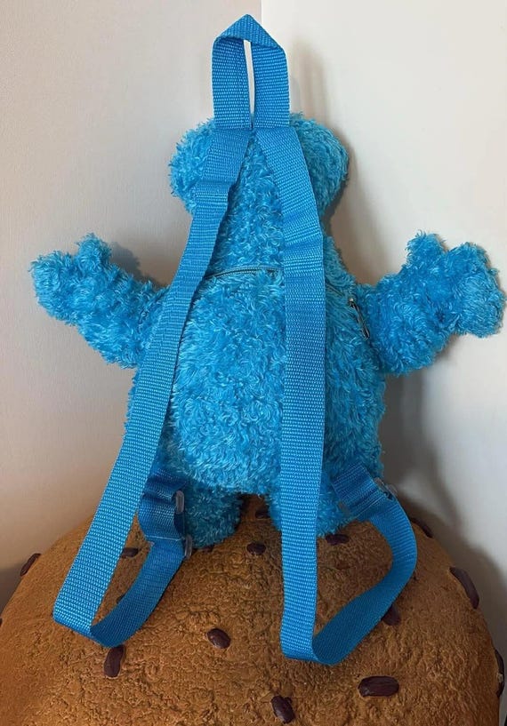 Sesame Street Cookie Monster Plush Backpack Bag 14 Inch - Etsy