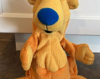 Bear in The Big Blue House Hand Puppet Plush Soft Toy by Mattel 90s