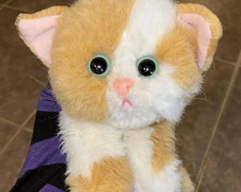 Tyco 1992 Kitty Kitty Kittens Cat Plush Green Eyes PURRS - Etsy