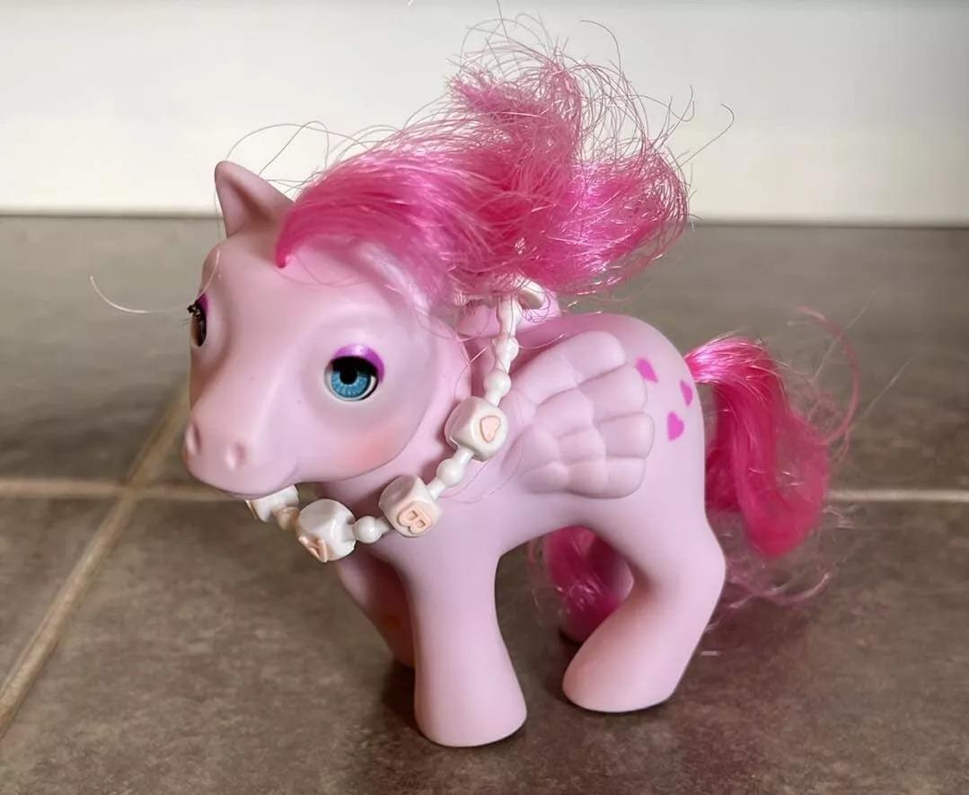 1986 G1 My Little Pony Baby Heart Throb Pegasus Beddy Bye
