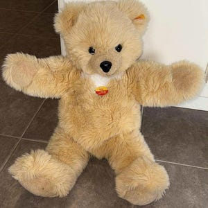 Vintage Steiff Molly Teddy Bear Caramel Stuffed Animal Germany
