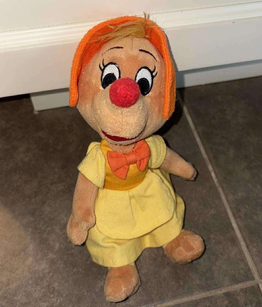 Disney Store Suzy Mouse of Cinderella Plush 8" Stuffed Soft Doll