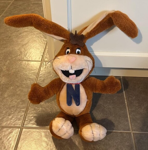 1985 Nesquik QUIK BUNNY Plush 14” Stuffed Nestle Food