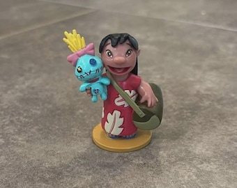 2001 Lilo & Scrump 5,5 cm PVC Actionfigur Disney Store Lilo and Stitch