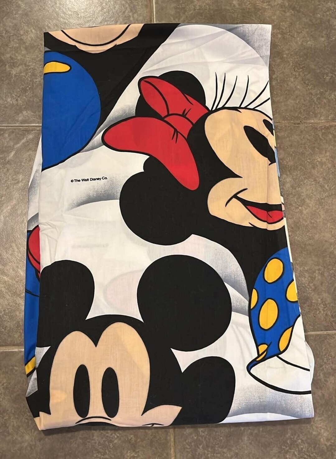 Vintage Disney Mickey Mouse and Minnie Twin Size Fitted Bed Sheet - Etsy