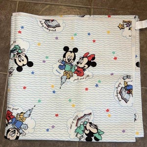 Vintage Disney Babys Micky Minnie Maus Pluto Kinder Reim Decke