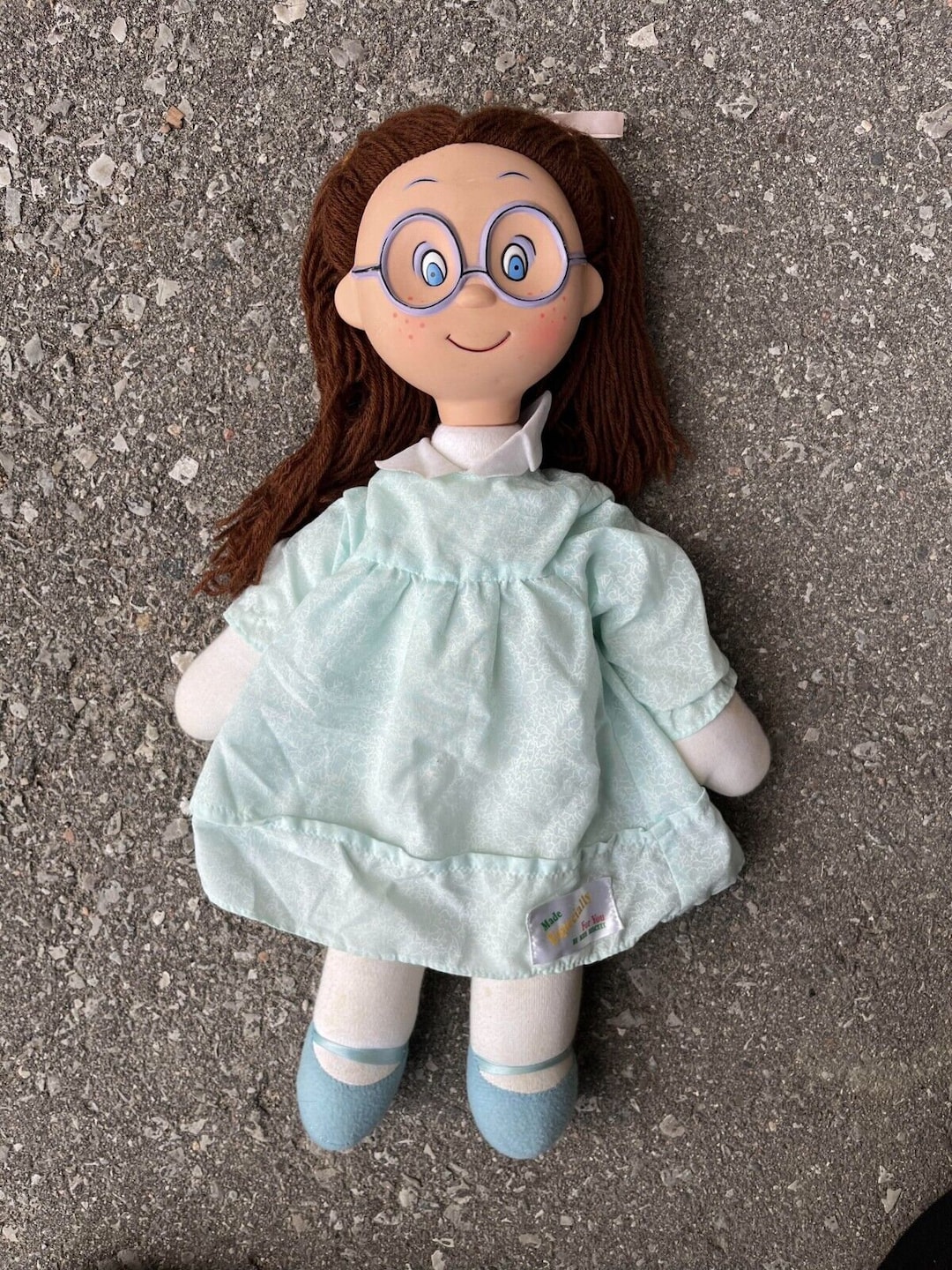 Vintage Ivy Cottage Violet Pickles Miss Biscuit Rag Doll With Teddy